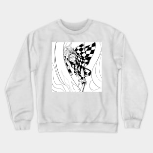 tanjiro kamado in demon slayer arts Crewneck Sweatshirt